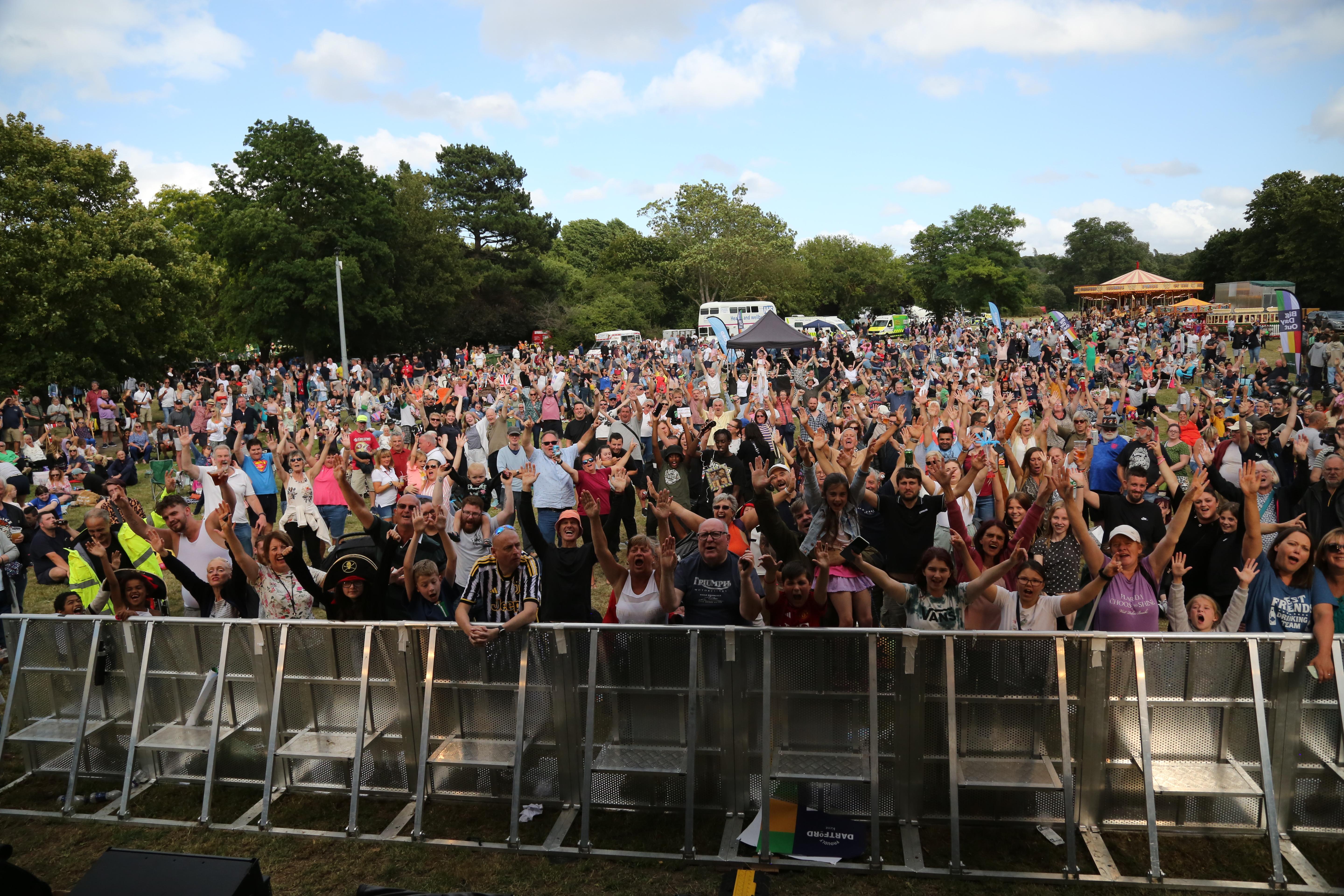 A crowd at Dartford's Big Day Out